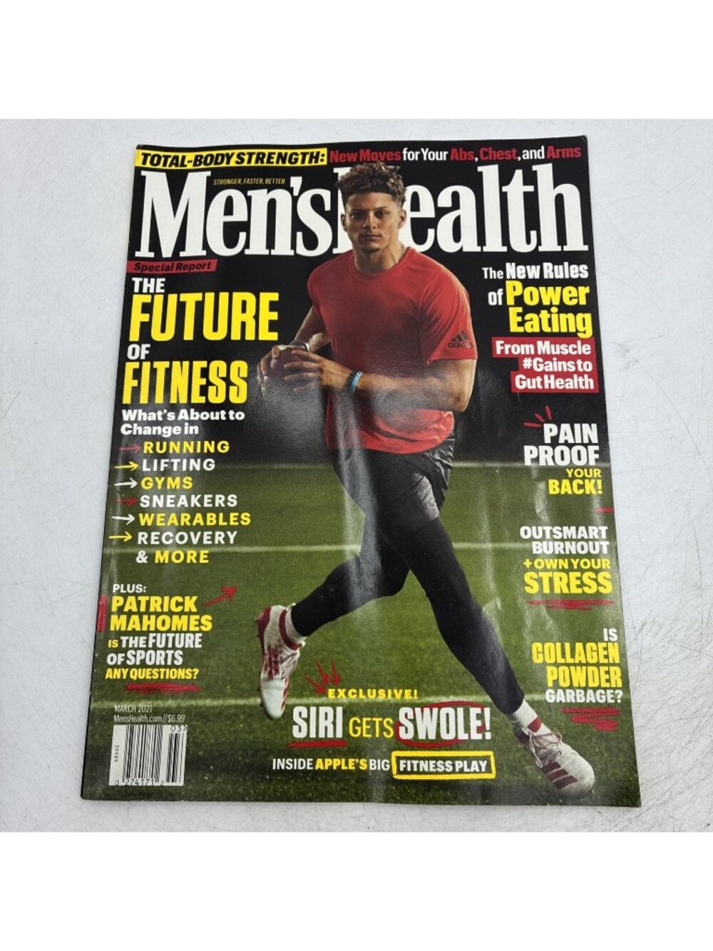 Mens Health March 2021 Patrick Mahomes Fitness Workout Magazine Power Eating